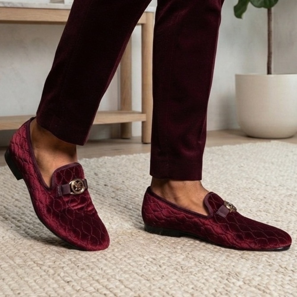 Stacy Adams Valet Slip On Bit Loafer Men's Shoes Burgundy 25166-601 Size 7.5 M
